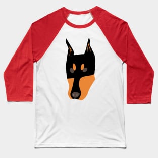 Doberman dog face Baseball T-Shirt